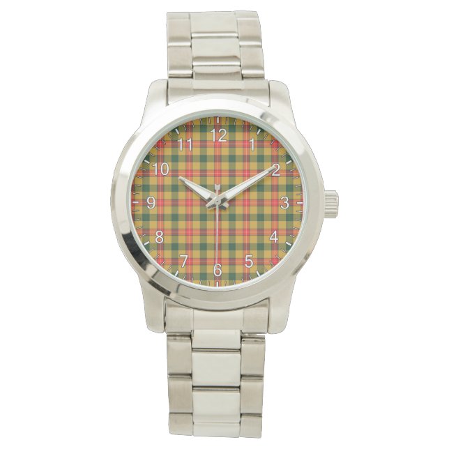 Reloj De Pulsera Clan Clan Clásico Intemporáneo Baxter Tartan Plaid (Anverso)