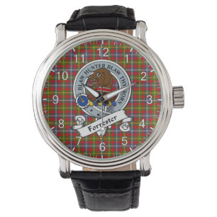 Reloj De Pulsera Clan Clan Forrester Badge Tartán Watch