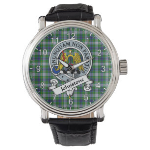 Reloj De Pulsera Clan Clan Johnston Vestido Insignia Tartán