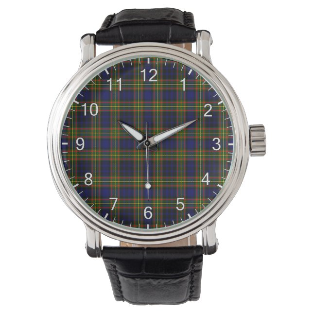 Reloj De Pulsera Clan Clan Timeless Clelland Tartan Plaid Gift (Anverso)