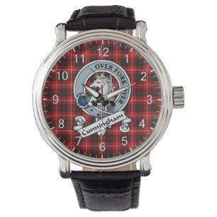Reloj De Pulsera Clan Clásico Cunningham Badge Tartán