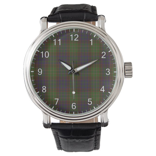 Reloj De Pulsera Clan Clásico Cunningham Hunting Tartan Pl (Anverso)