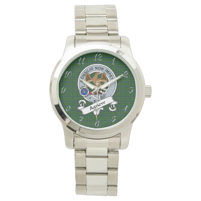 Reloj De Pulsera Clan Clásico De Caza Antigua Tartán Pla (Anverso)