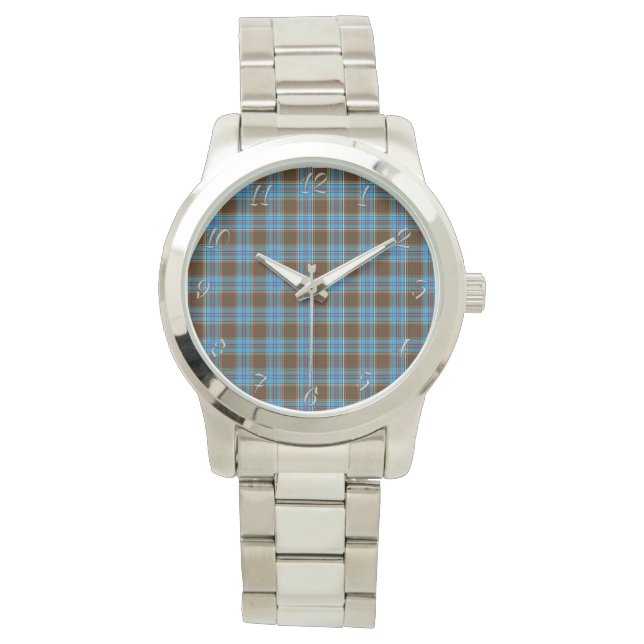 Reloj De Pulsera Clan clásico de la época Anderson Plaid Tartan Gif (Anverso)