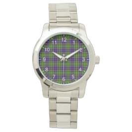 Reloj De Pulsera Clan clásico de la época Ayrshire Tartan Plaid Gif