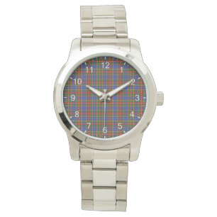 Reloj De Pulsera Clan clásico de la época Bethune Tartan Plaid Gift