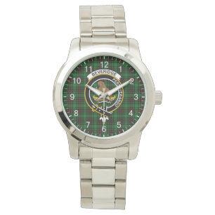 Reloj De Pulsera Clan clásico de la época Beveridge Tartan Badge