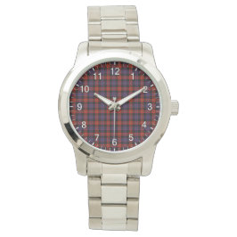 Reloj De Pulsera Clan clásico de la época Broun Tartan Plaid Gift