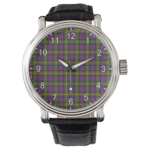 Reloj De Pulsera Clan clásico de la época Carnegie Tartan Plaid Gif