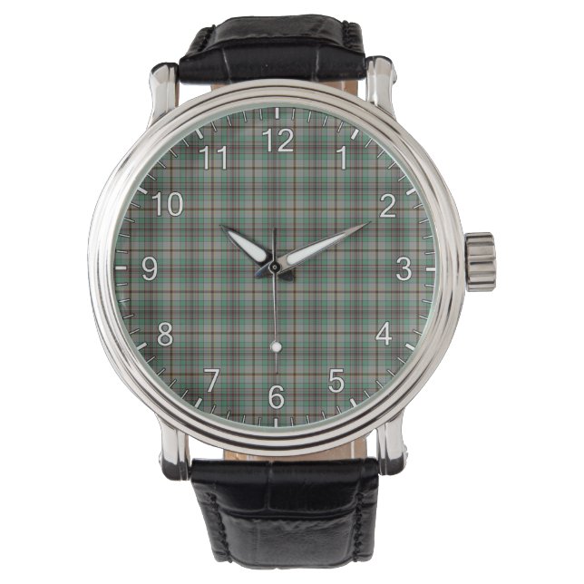 Reloj De Pulsera Clan clásico de la época Craig Tartan Plaid Gift (Anverso)