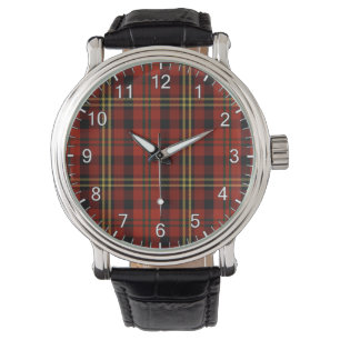 Reloj De Pulsera Clan clásico de la época Davis Tartan Plaid Gift W