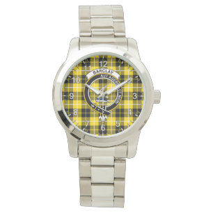 Reloj De Pulsera Clan clásico de la época del tiempo Barclay Tartan
