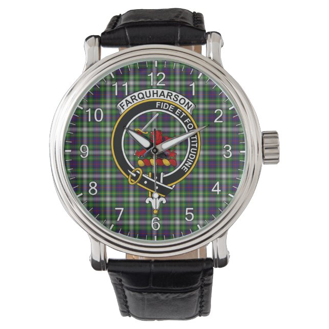 Reloj De Pulsera Clan clásico de la época del tiempo: Farquharson T (Anverso)