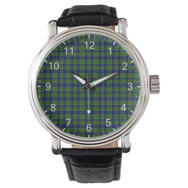 Reloj De Pulsera Clan clásico de la época Dickson Tartan Plaid Gift (Anverso)