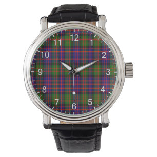 Reloj De Pulsera Clan clásico de la época Donaldson Tartan Plaid Gi