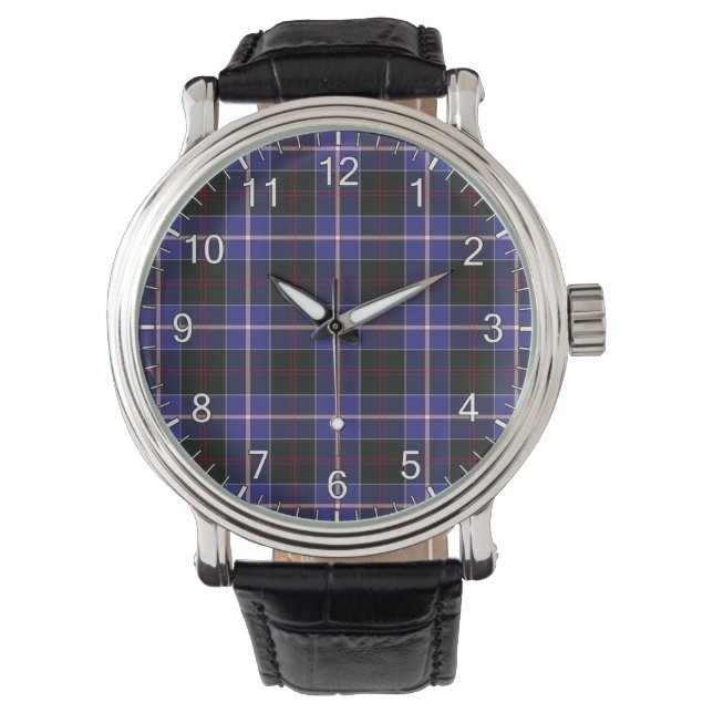 Reloj De Pulsera Clan clásico de la época Dunlop moderno Tartan Pla (Anverso)