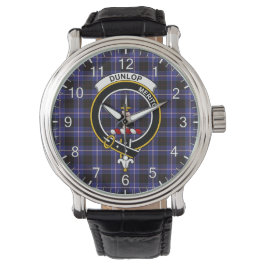 Reloj De Pulsera Clan clásico de la época Dunlop Tartan Badaid Plai