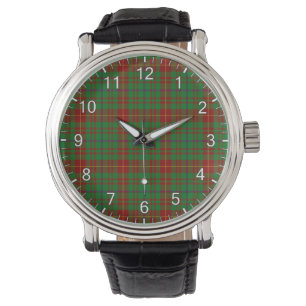 Reloj De Pulsera Clan clásico de la época Fulton Tartan Plaid Gift