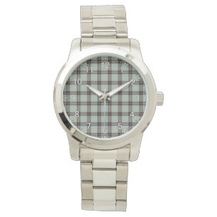 Reloj De Pulsera Clan clásico de tiempo indefinido Bell Tartan Plai