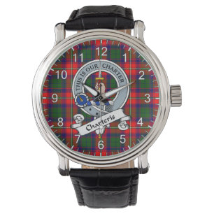Reloj De Pulsera Clan clásico de tiempo indefinido Charteris Badge 