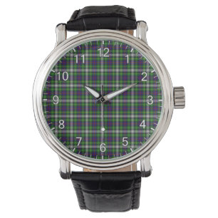 Reloj De Pulsera Clan clásico de tiempo libre Farquharson Tartan Pl