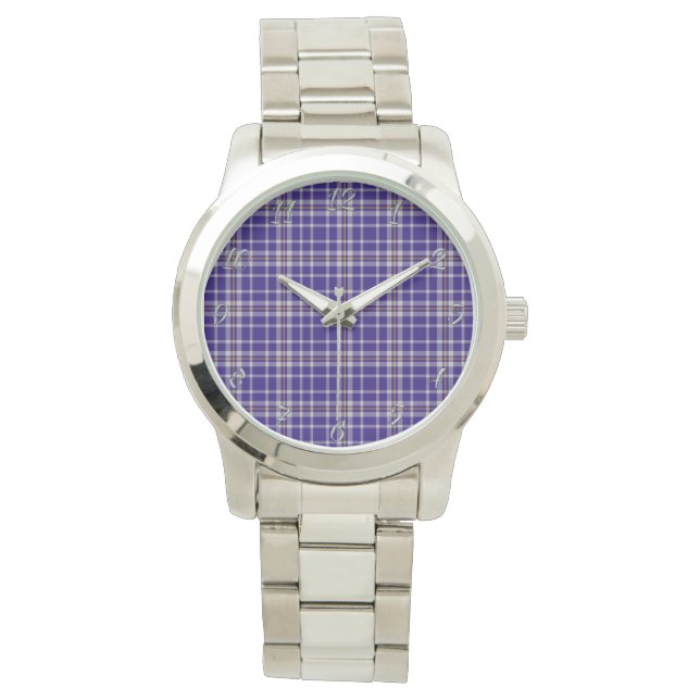 Reloj De Pulsera Clan Clásico De Tiempos Alardice Plaid Tartan (Anverso)