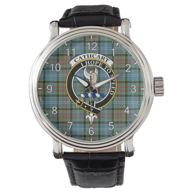 Reloj De Pulsera Clan Clásico De Tiempos Inmediatos Cathcart Tartan (Anverso)