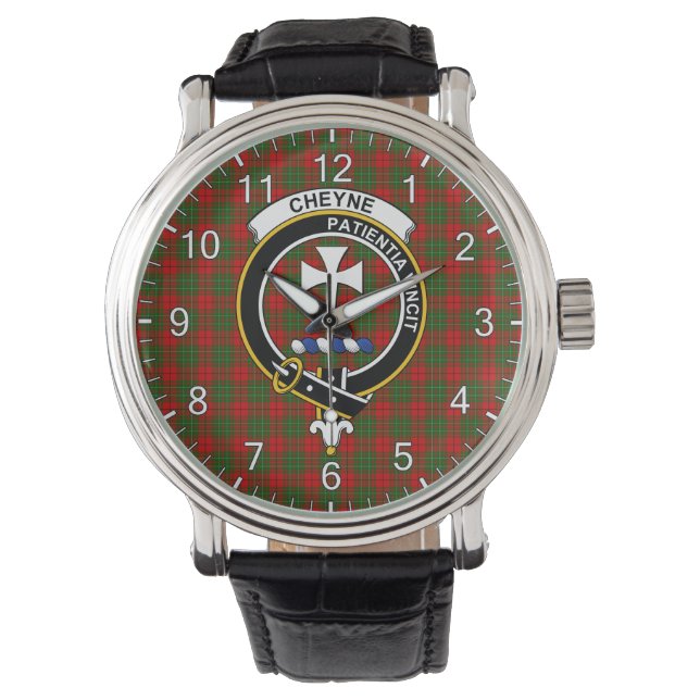 Reloj De Pulsera Clan Clásico De Tiempos Inmediatos Cheyne Tartan (Anverso)