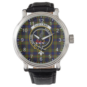 Reloj De Pulsera Clan Clásico De Tiempos Inmediatos Clelland Tartan
