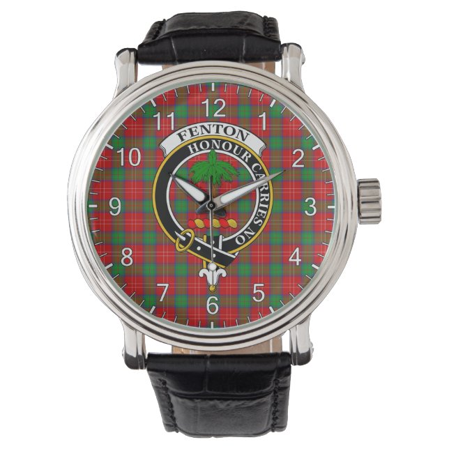 Reloj De Pulsera Clan Clásico De Tiempos Inmediatos Fenton Tartan (Anverso)