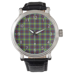 Reloj De Pulsera Clan Clásico Inmaduro Clephane Tartan Plaid Gift