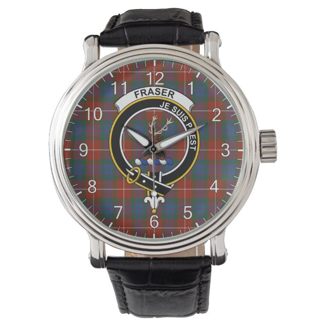 Reloj De Pulsera Clan clásico inmaduro fraser antigua insignia tart (Anverso)