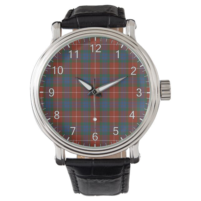 Reloj De Pulsera Clan clásico inmaduro Fraser Antiguo Tartán Plaid (Anverso)