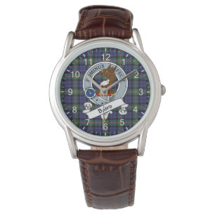 Reloj De Pulsera Clan Clásico Timeless Baird Badge Tartan Plaid