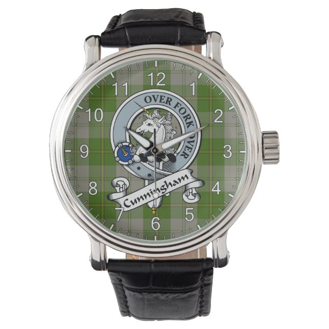 Reloj De Pulsera Clan Clásico Timeless Cunningham Vestido Insignia  (Anverso)