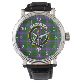Reloj De Pulsera Clan Clásico Timeless Elphinstone Tartan Badla
