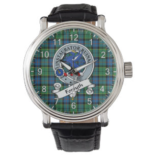 Reloj De Pulsera Clan Clásico Timeless Forsyth Ancient Badge Tartán
