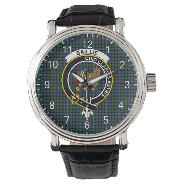 Reloj De Pulsera Clan clásico y atemporal Baillie cazando la insign (Anverso)