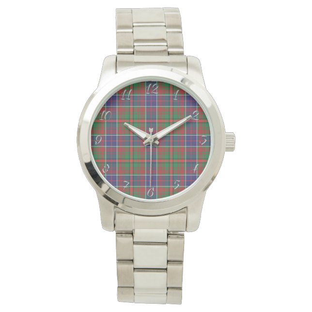 Reloj De Pulsera Clan clásico y eterno Adam Ancient Plaid Tartan Gi (Anverso)