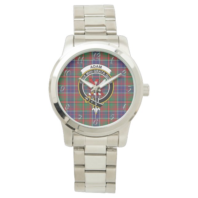 Reloj De Pulsera Clan clásico y eterno Adam Ancient Tartan Plaid Gi (Anverso)