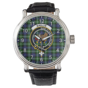 Reloj De Pulsera Clan clásico y eterno Baillie Tartan Badaid Plaid