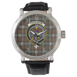 Reloj De Pulsera Clan clásico y eterno Ferguson Weathered Tartan Ba