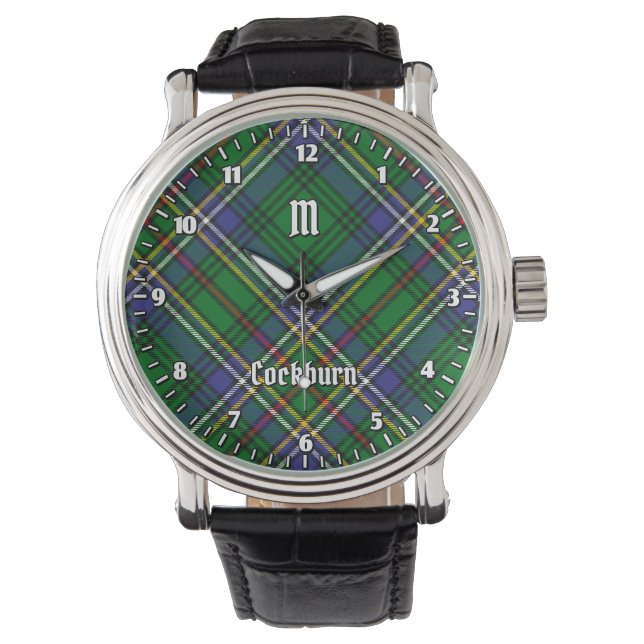Reloj De Pulsera Clan Cockburn Tartan (Anverso)