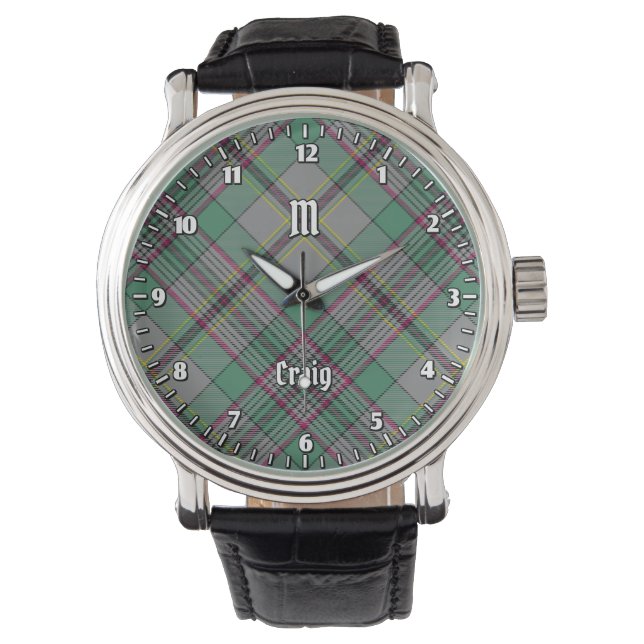 Reloj De Pulsera Clan Craig Tartan (Anverso)