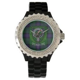 Reloj De Pulsera Clan escocés Armstrong Tartán y Escudo