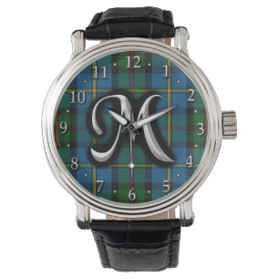 Reloj De Pulsera Clan escocés MacLeod Monograma Tartán