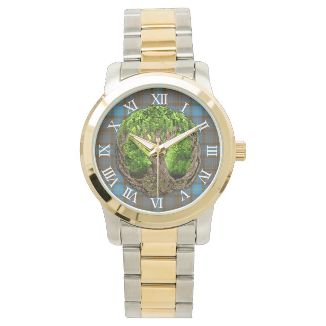 Reloj De Pulsera Clan Hannah, Árbol Celta De La Vida (Anverso)