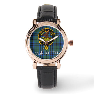 Reloj De Pulsera Clan Keith Escudo y Ancient Tartán watch