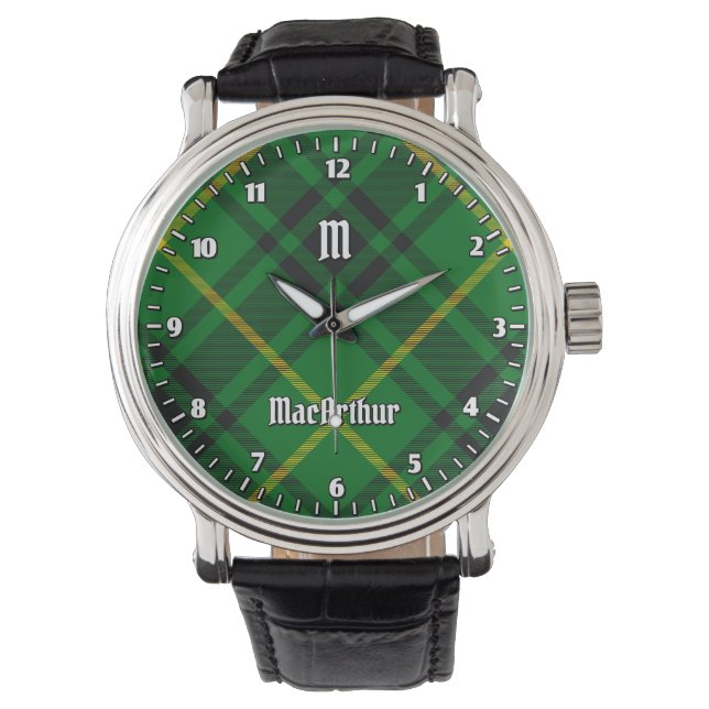 Reloj De Pulsera Clan MacArthur Tartan (Anverso)