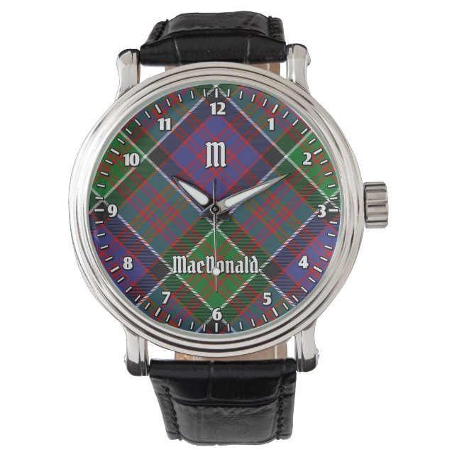 Reloj De Pulsera Clan MacDonald de Clanranald Tartan Watch (Anverso)